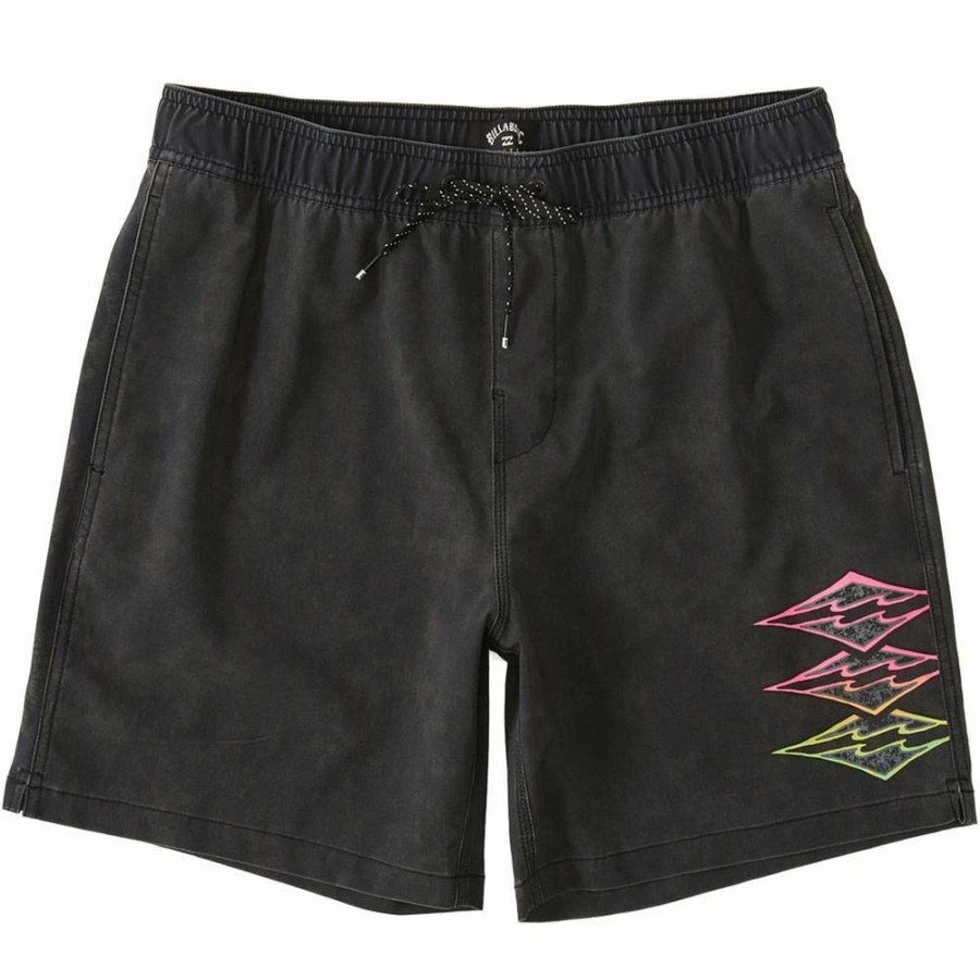 Bottoms * | Billabong Riot Layback Boardshorts, 17 -Black