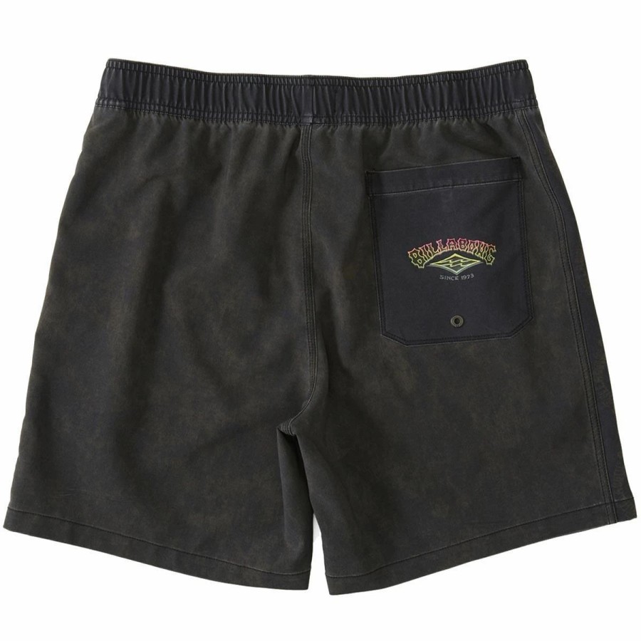 Bottoms * | Billabong Riot Layback Boardshorts, 17 -Black