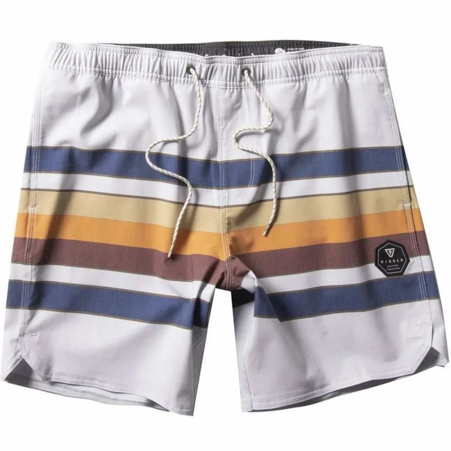 Bottoms * | Vissla Fist Bump Ecolastic Volley Boardshorts, 17.5