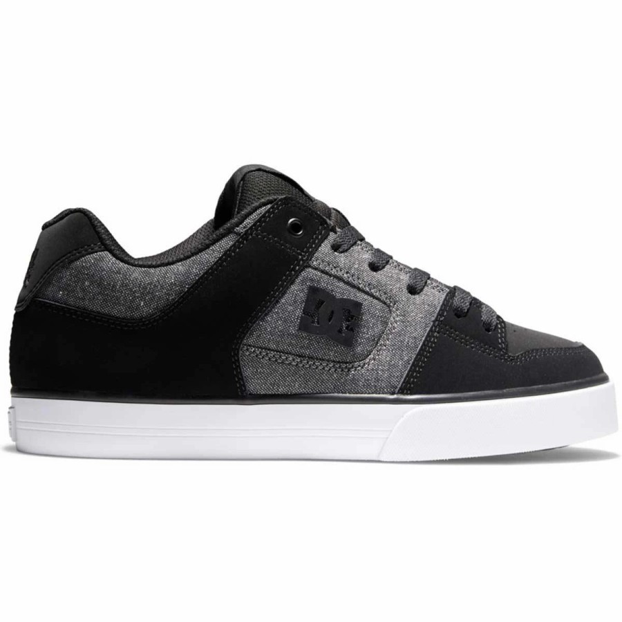 Shoes * | Dc Shoes Pure Skate Shoes, Black/Grey/Black