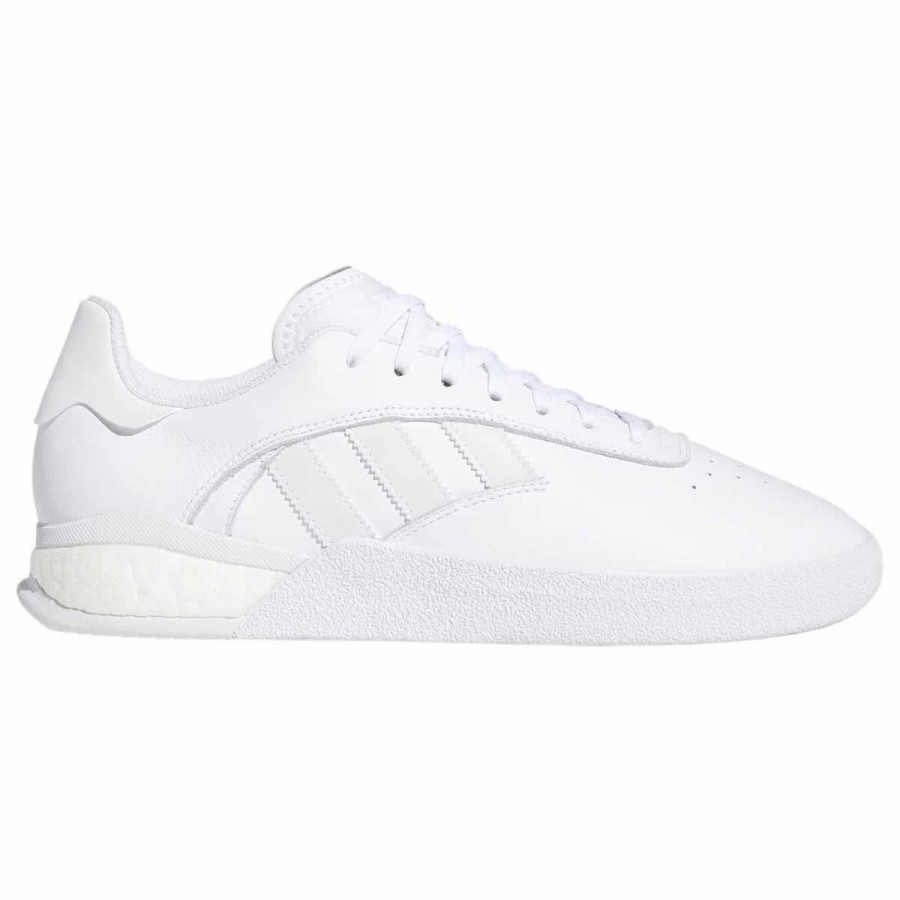 Shoes * | Adidas 3St.004 Skate Shoes, White/White/White-8.5