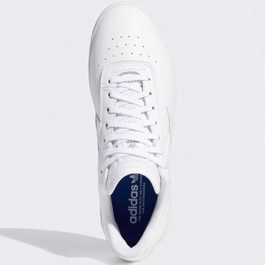 Shoes * | Adidas 3St.004 Skate Shoes, White/White/White-8.5