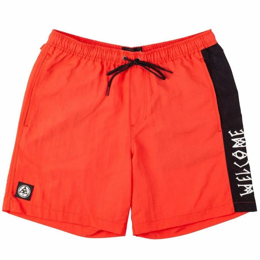 Bottoms * | Welcome Solstice Woven Nylon Shorts-Chili/Black