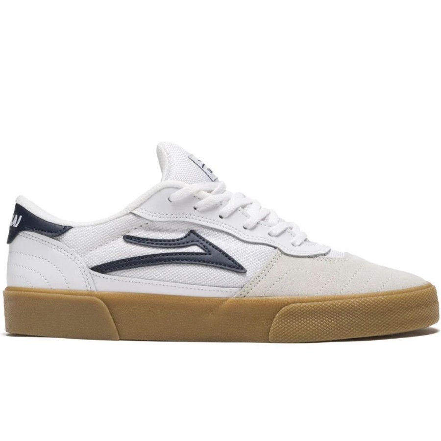 Shoes * | Lakai Cambridge Skate Shoes, White/Navy