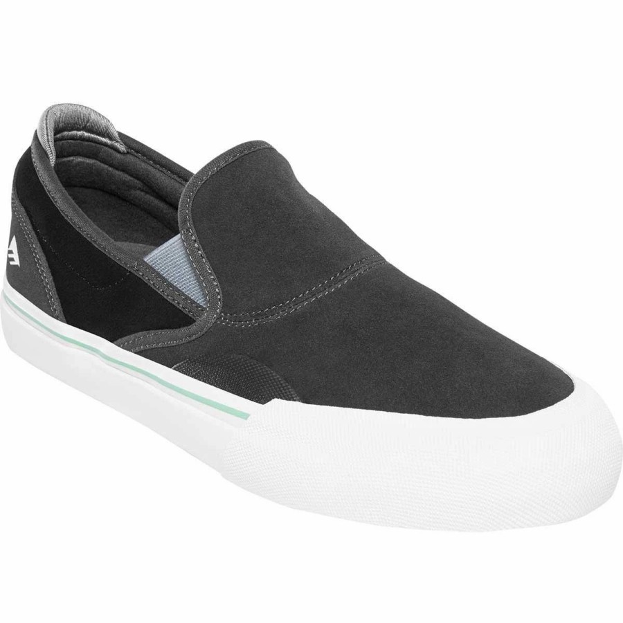 Shoes * | Emerica Wino G6 Slip-On Skate Shoes, Dark Grey/Black-6