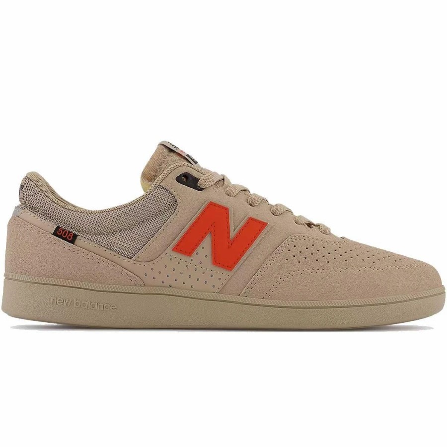 Shoes * | New Balance Nb Numeric Brandon Westgate 508 Skate Shoes, Tan With Orange