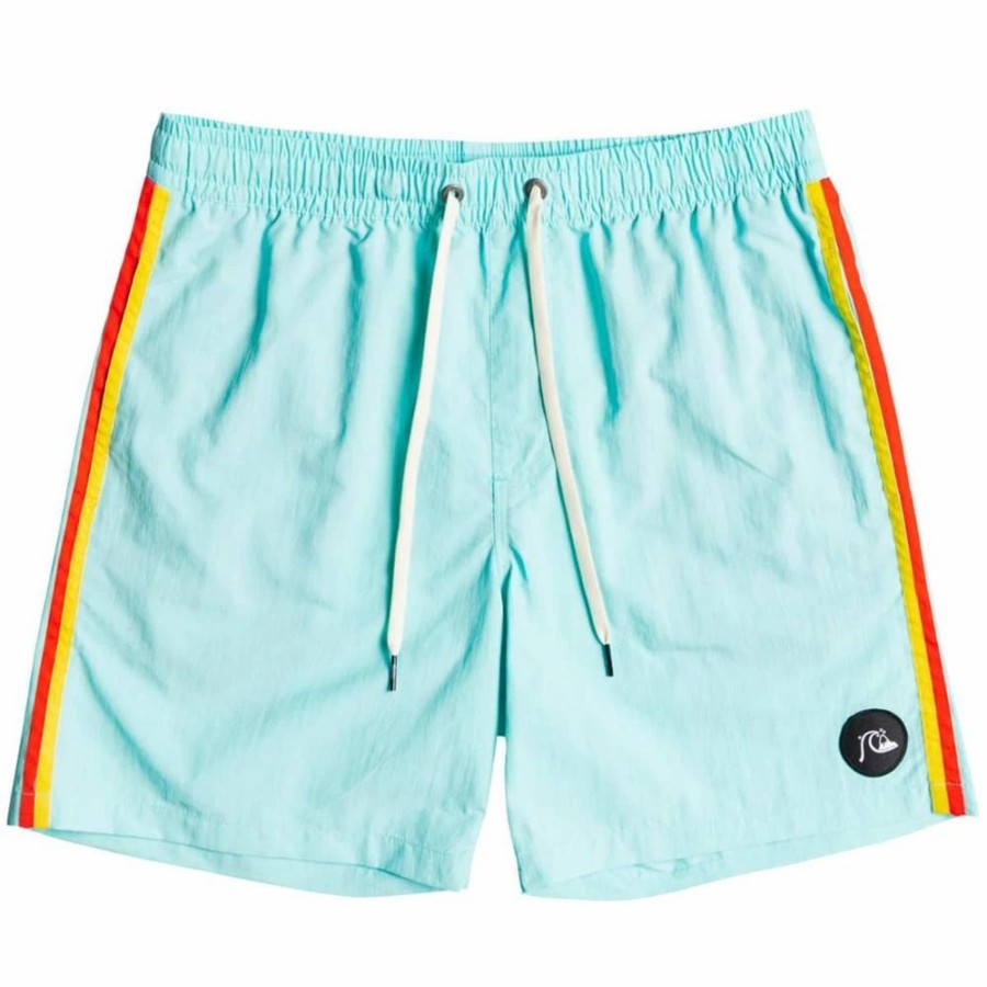 Bottoms * | Quiksilver Ocean Beach Please Volley Boardshorts, 17 -Angel Blue