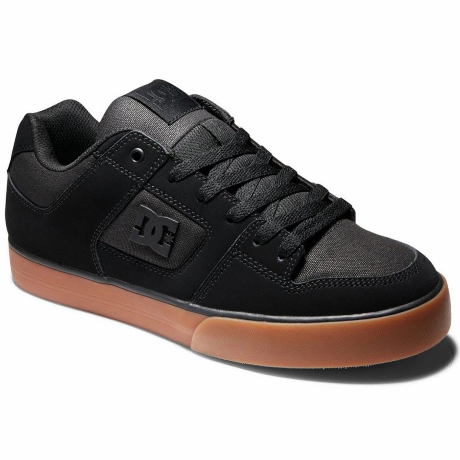 Shoes * | Dc Shoes Pure Skate Shoes, Black/Gum