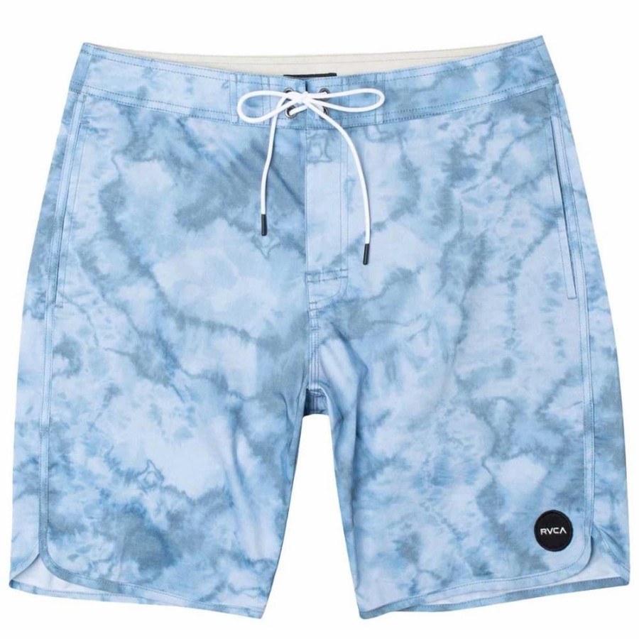 Bottoms * | Rvca Arch Trunk Boardshorts-38-Blue Tie Dye