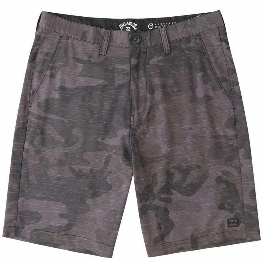 Bottoms * | Billabong Crossfire Slub Camo Submersible Shorts, 21 -Black