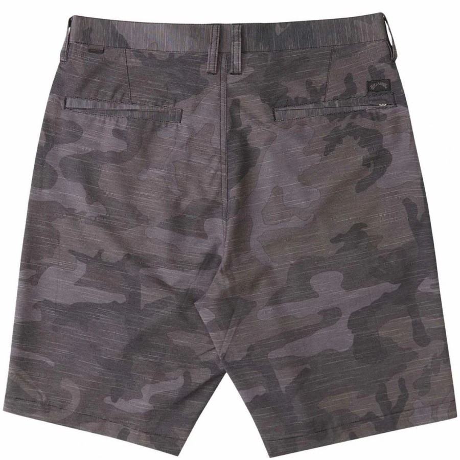 Bottoms * | Billabong Crossfire Slub Camo Submersible Shorts, 21 -Black