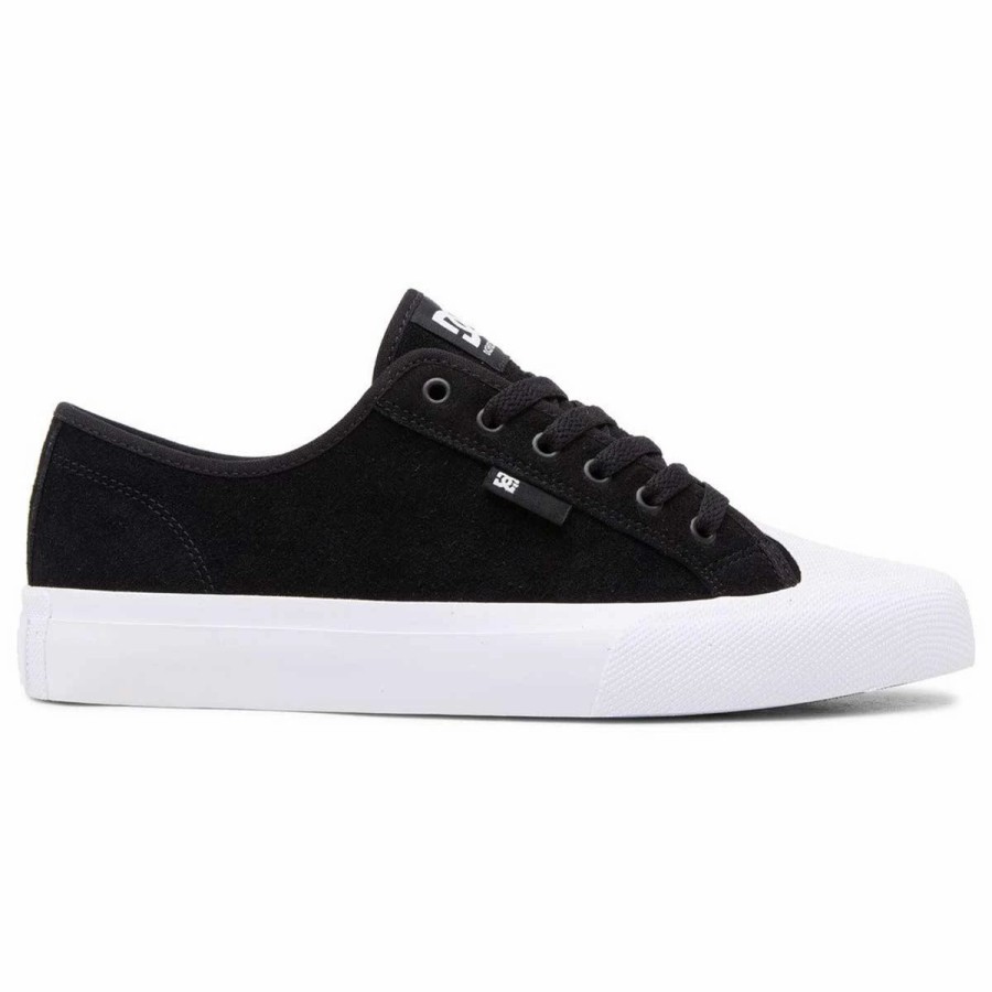 Shoes * | Dc Shoes Manual S Suede Skate Shoes, Black/White-12