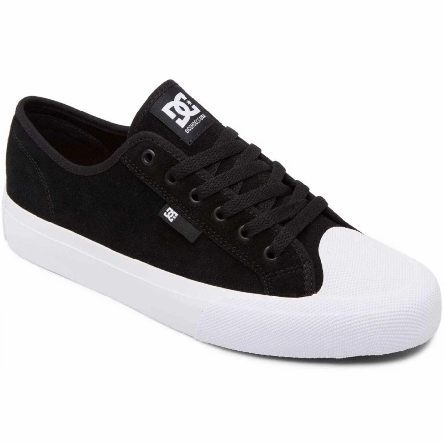 Shoes * | Dc Shoes Manual S Suede Skate Shoes, Black/White-12