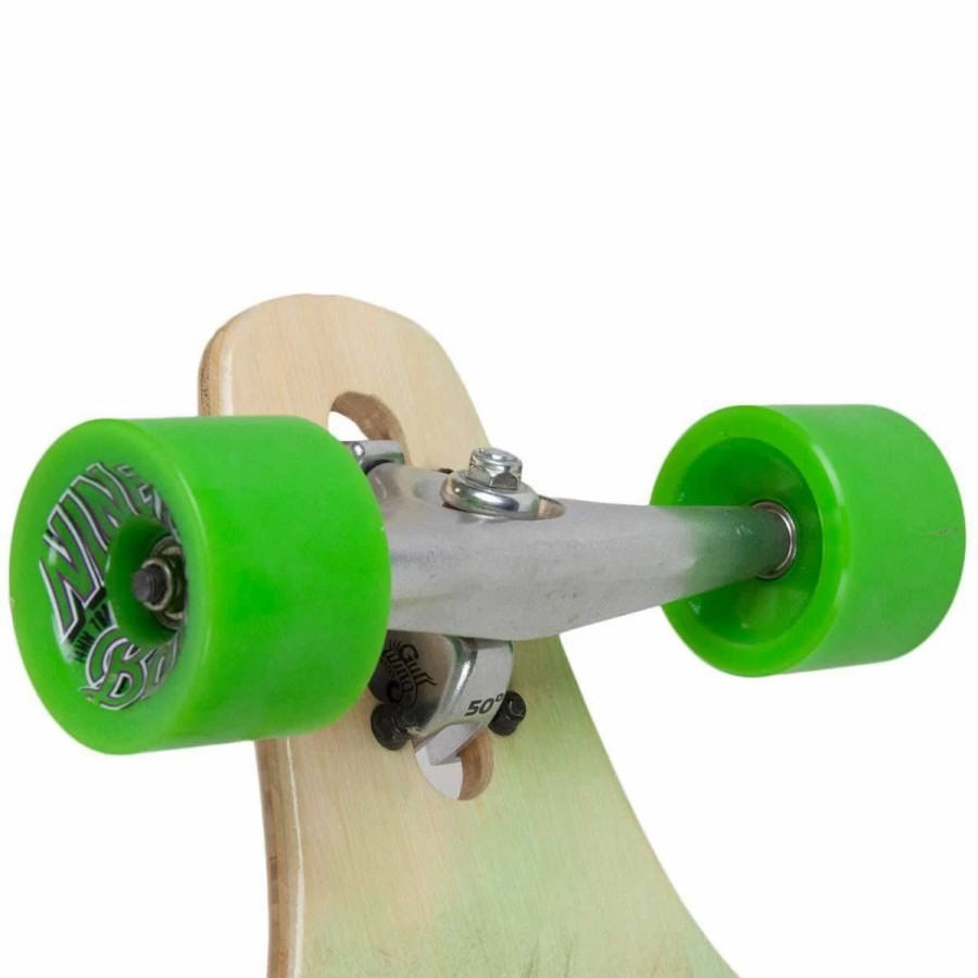 Longboards * | Sector 9 Green Wave Lookout Ii Drop Through Bamboo Complete Longboard, 42 -42 Inch