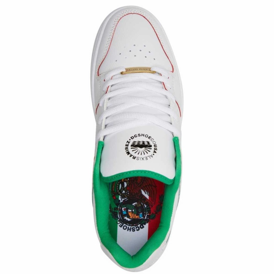 Shoes * | Dc Manteca 4 S Alexis Ramirez Skate Shoes, White/Red-9.5