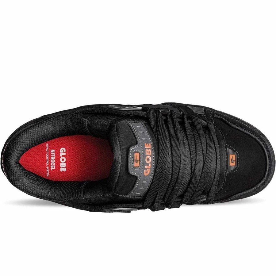 Shoes * | Globe Sabre Skate Shoes, Black/Charcoal/Red