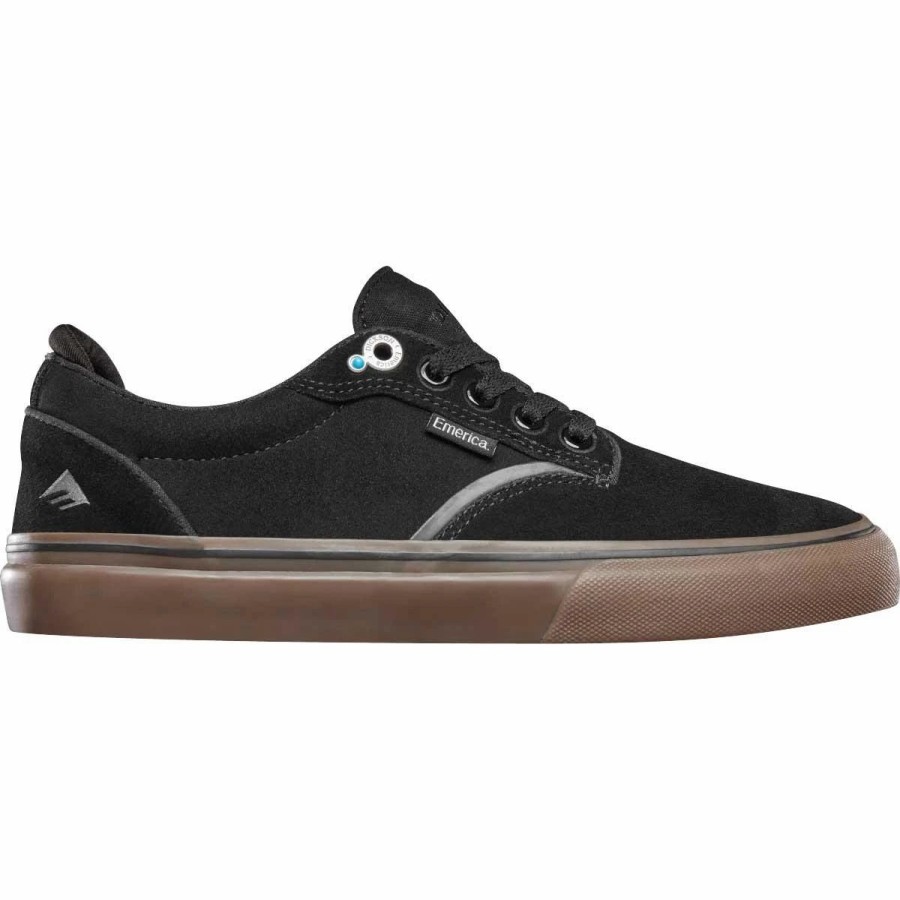 Shoes * | Emerica Dickson Skate Shoes, Black/Gum