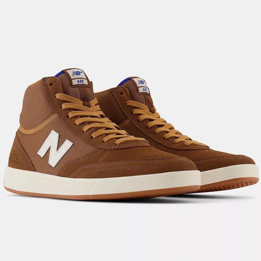 Shoes * | New Balance Nb Numeric 440 High Skate Shoes, Brown/Sea Salt