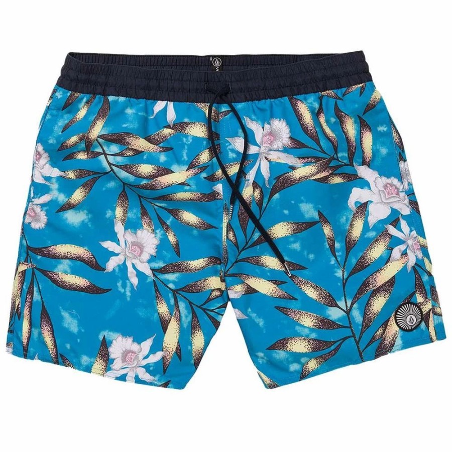 Bottoms * | Volcom Beach Bunch Volley Swim Trunks, 17 -Maui Blue