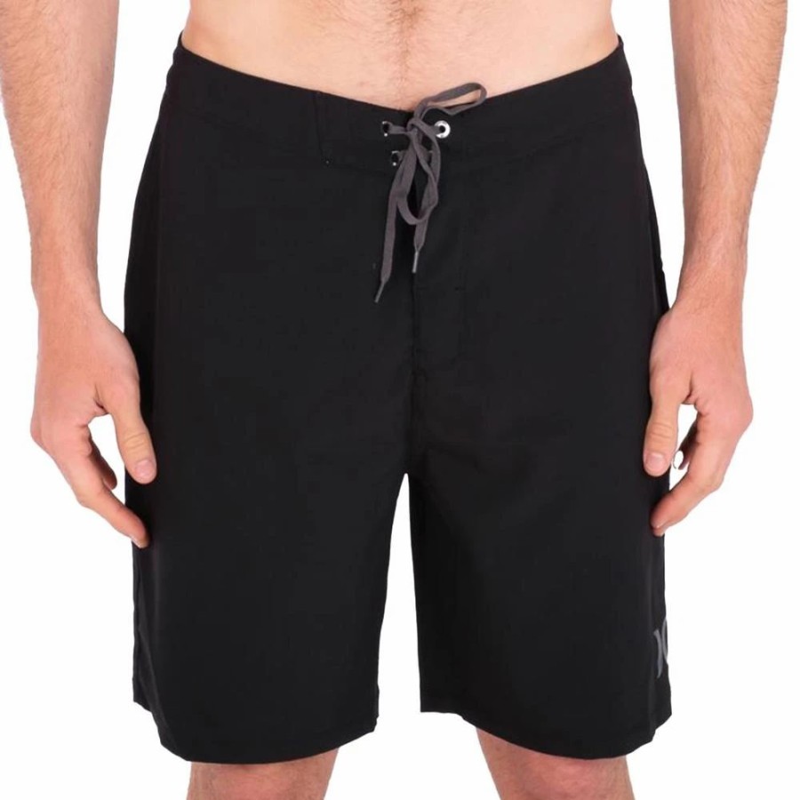 Bottoms * | Hurley One And Only Solid Boardshorts, 20 -Black