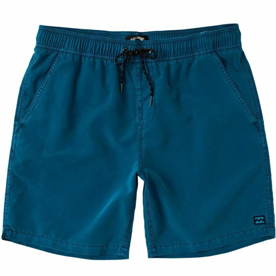 Bottoms * | Billabong All Day Overdye Layback Boardshorts, 17 -Dark Aqua