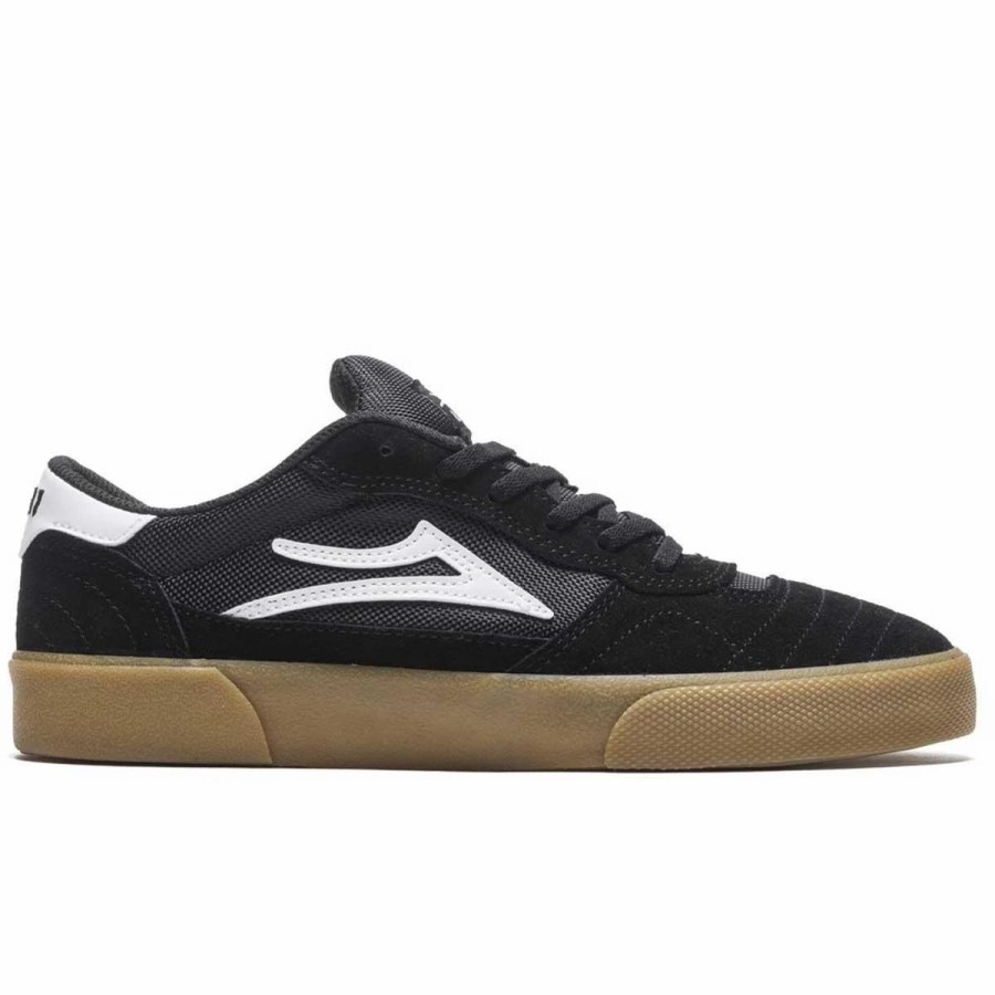 Shoes * | Lakai Cambridge Skate Shoes, Black/Gum Suede