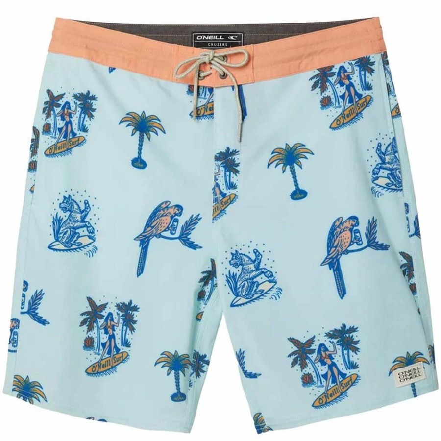 Bottoms * | Oneill O'Neill Schubert Cruzer Boardshorts, 19 -Pebble