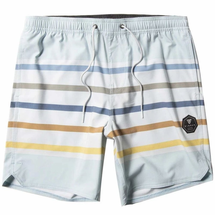 Bottoms * | Vissla Low Five Ecolastic Boardshorts, 17.5 -Large-Coastal Blue