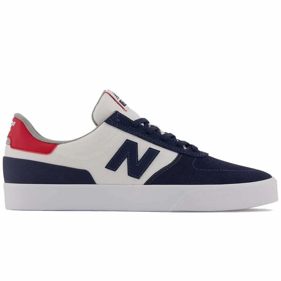 Shoes * | New Balance Nb Numeric 272 Skate Shoes, White With Navy