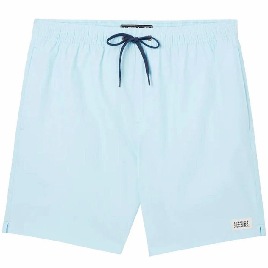 Bottoms * | Oneill O'Neill Hermosa Solid Crew Boardshorts, 17 -Sky