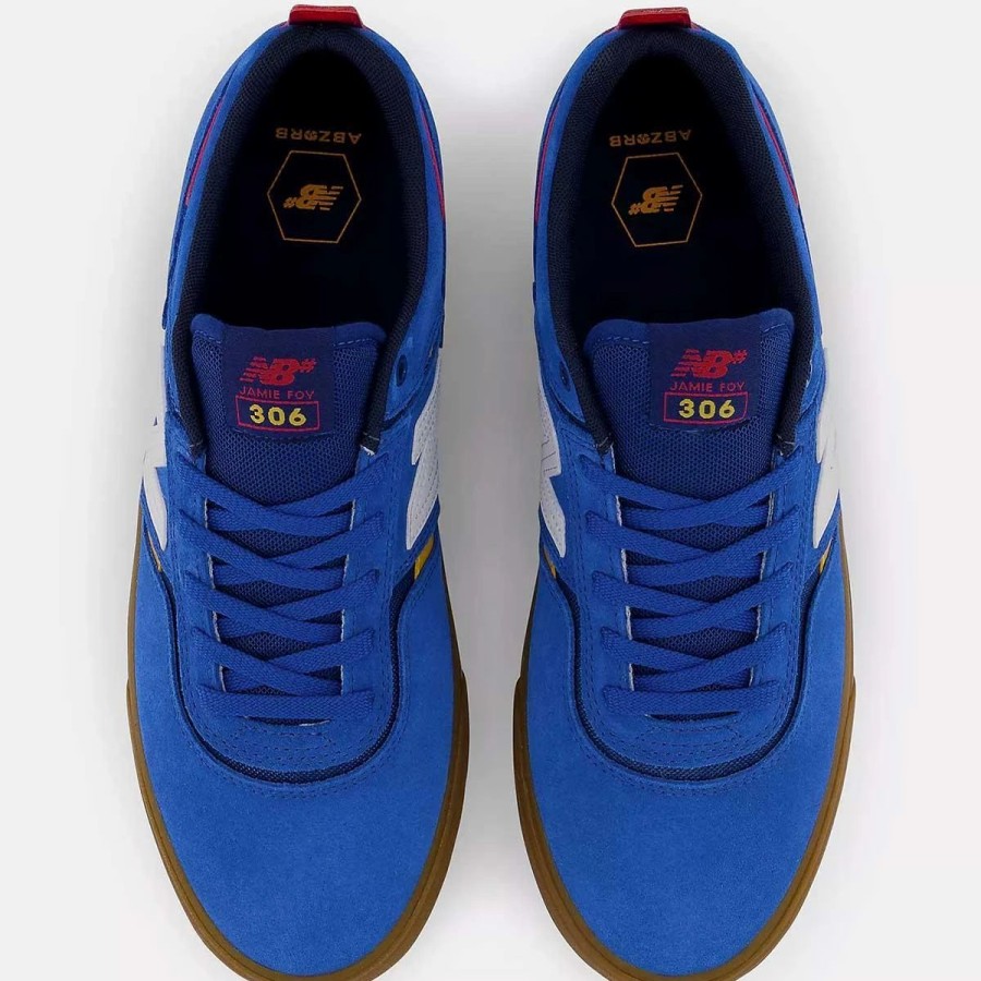 Shoes * | New Balance Nb Numeric Jamie Foy 306 Skate Shoes, Blue/Yellow