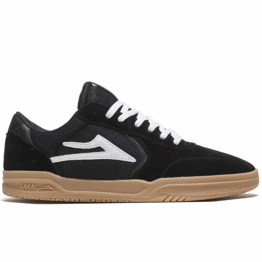 Shoes * | Lakai Atlantic Skate Shoes, Black/Gum Suede