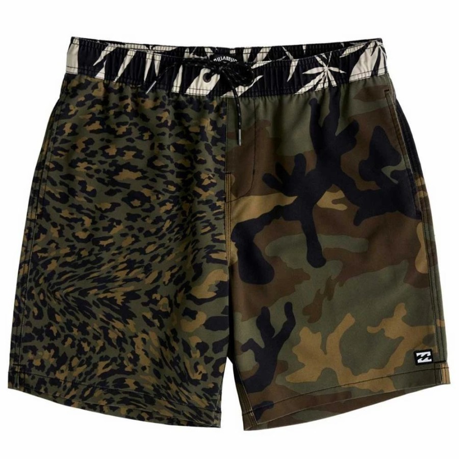 Bottoms * | Billabong Sundays Layback Boardshorts, 17 -Camo