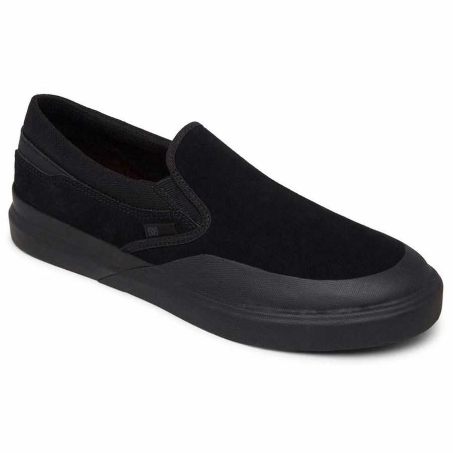 Shoes * | Dc Shoes Infinite S Suede Skate Shoes, Black