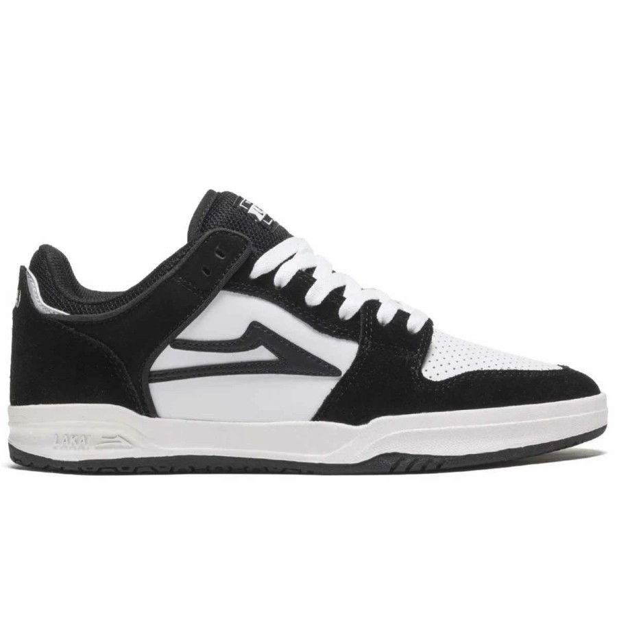 Shoes * | Lakai Telford Low Skate Shoes, Black/White Suede