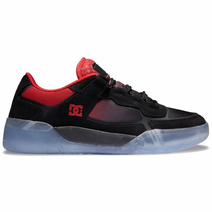 Shoes * | Dc Shoes Metric Skate Shoes, Black/Red