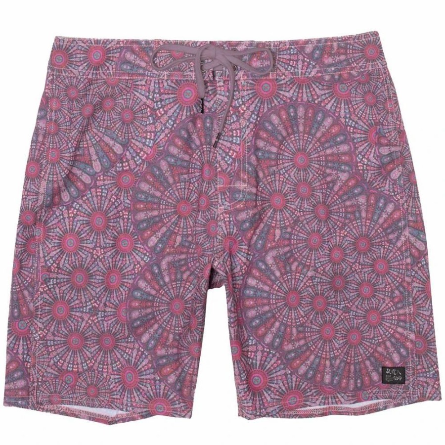 Bottoms * | Rvca Kelsey Brookes Psilocin Boardshorts, 18 -Wine