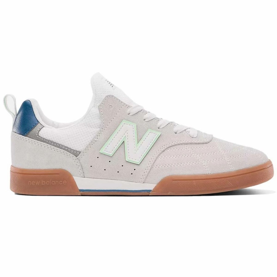 Shoes * | New Balance Nb Numeric 288 Sport Skate Shoes, White/Powder Green