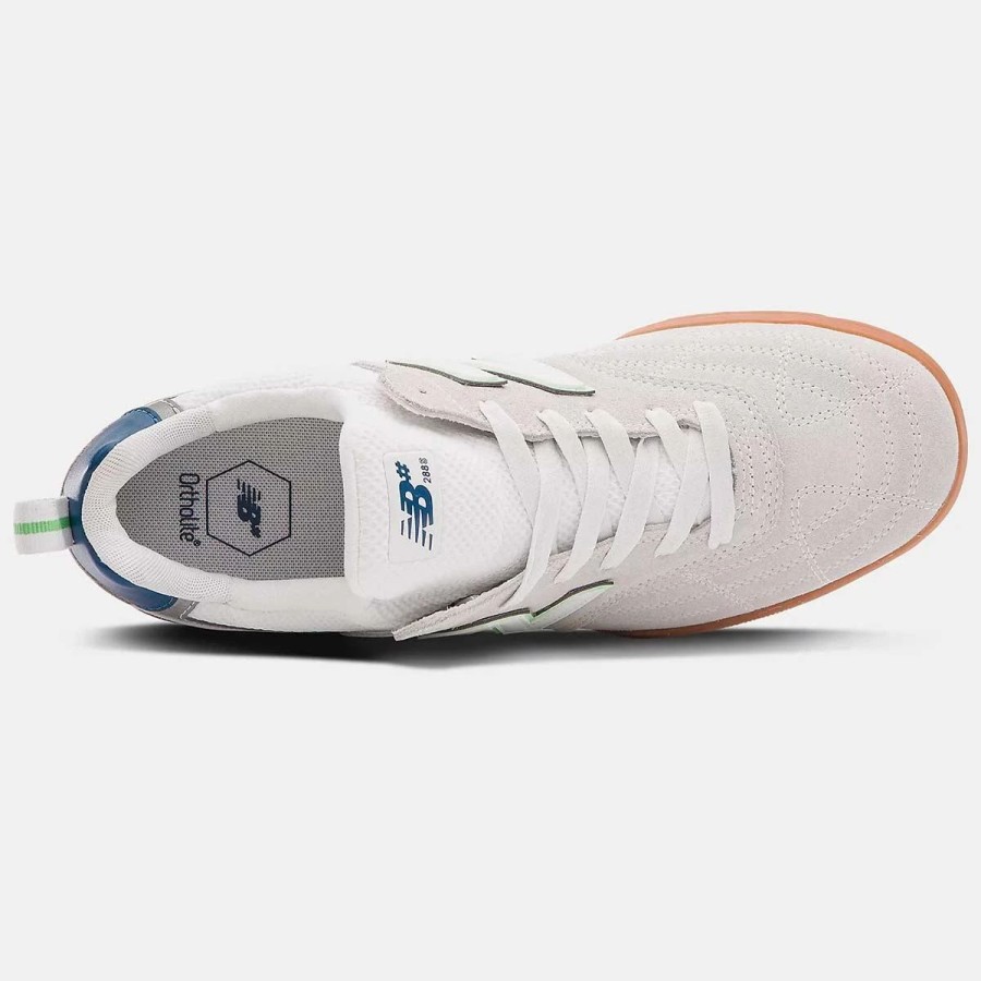 Shoes * | New Balance Nb Numeric 288 Sport Skate Shoes, White/Powder Green