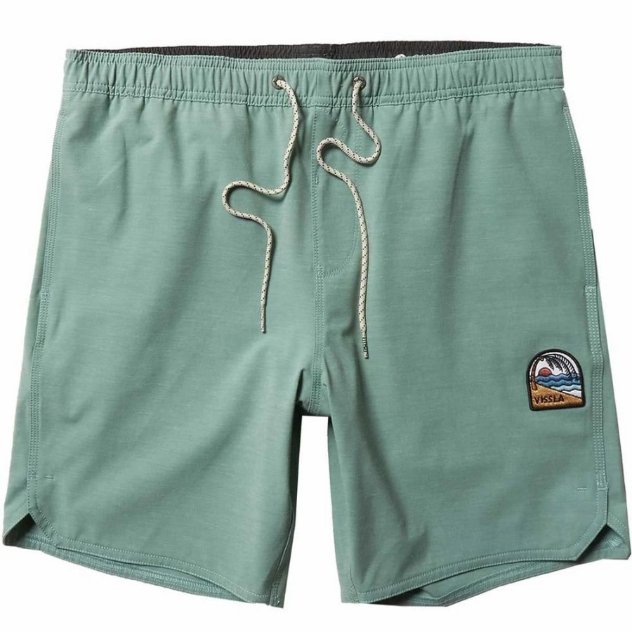 Bottoms * | Vissla Solid Sets Ecolastic Boardshorts, 17.5