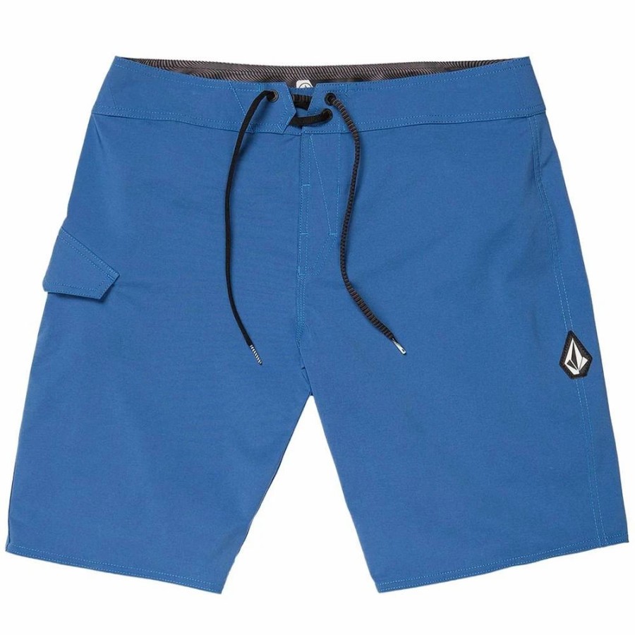 Bottoms * | Volcom Lido Solid Mod-Tech Boardshorts, 20 -Camper Blue