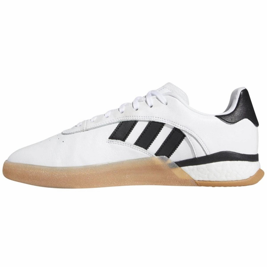 Shoes * | Adidas 3St.004 Skate Shoes, Cloud White/Core Black/Gum