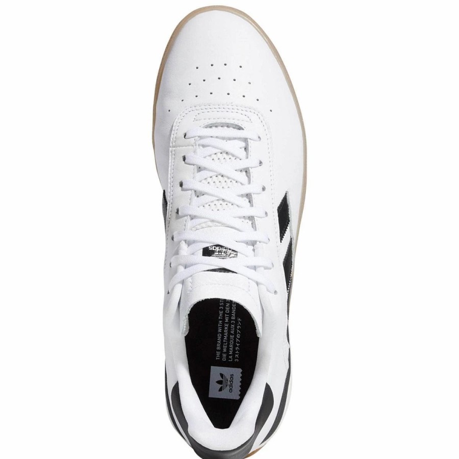 Shoes * | Adidas 3St.004 Skate Shoes, Cloud White/Core Black/Gum