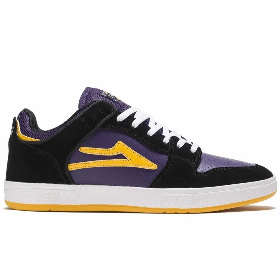 Shoes * | Lakai Telford Low Skate Shoes, Black/Grape