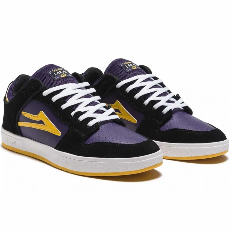 Shoes * | Lakai Telford Low Skate Shoes, Black/Grape