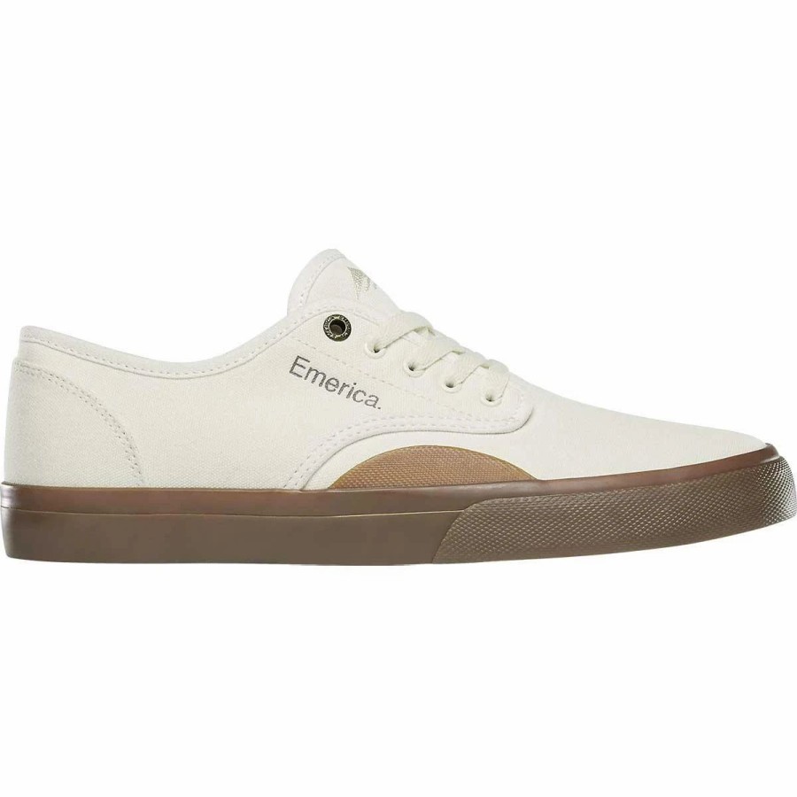 Shoes * | Emerica Wino Standard Skate Shoes, Antique White