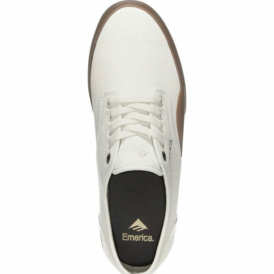 Shoes * | Emerica Wino Standard Skate Shoes, Antique White