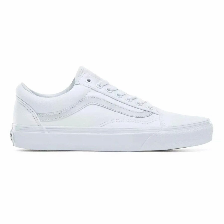 Shoes * | Vans Old Skool Skate Shoes, True White