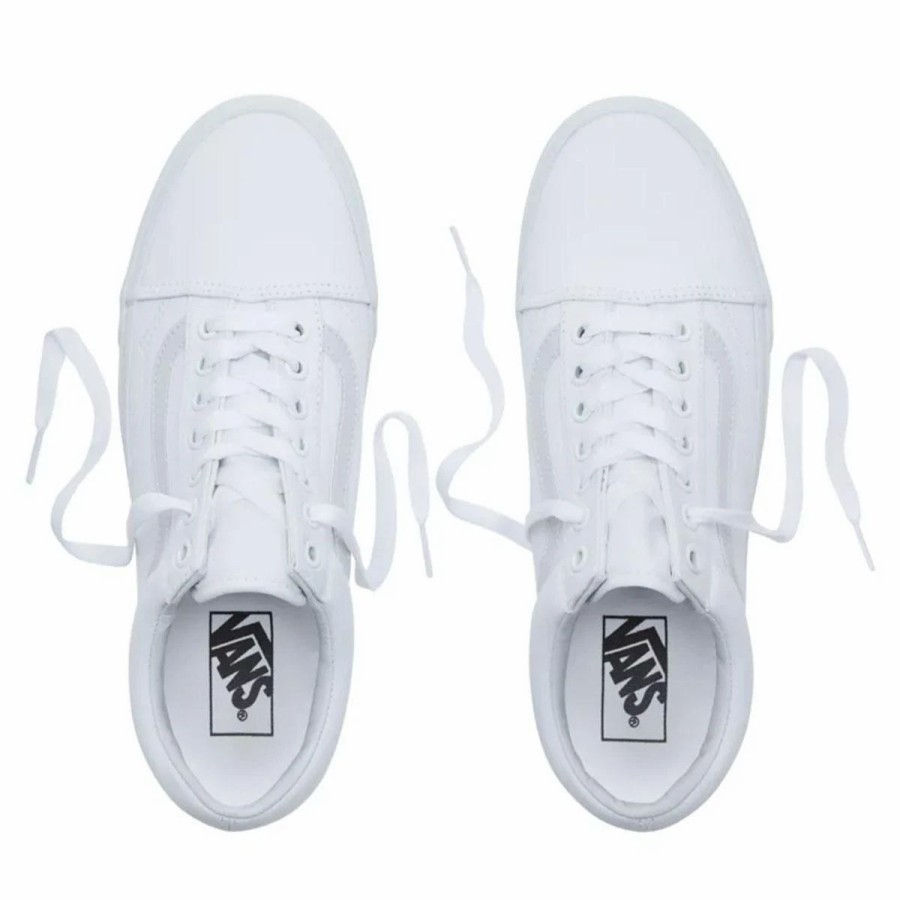 Shoes * | Vans Old Skool Skate Shoes, True White