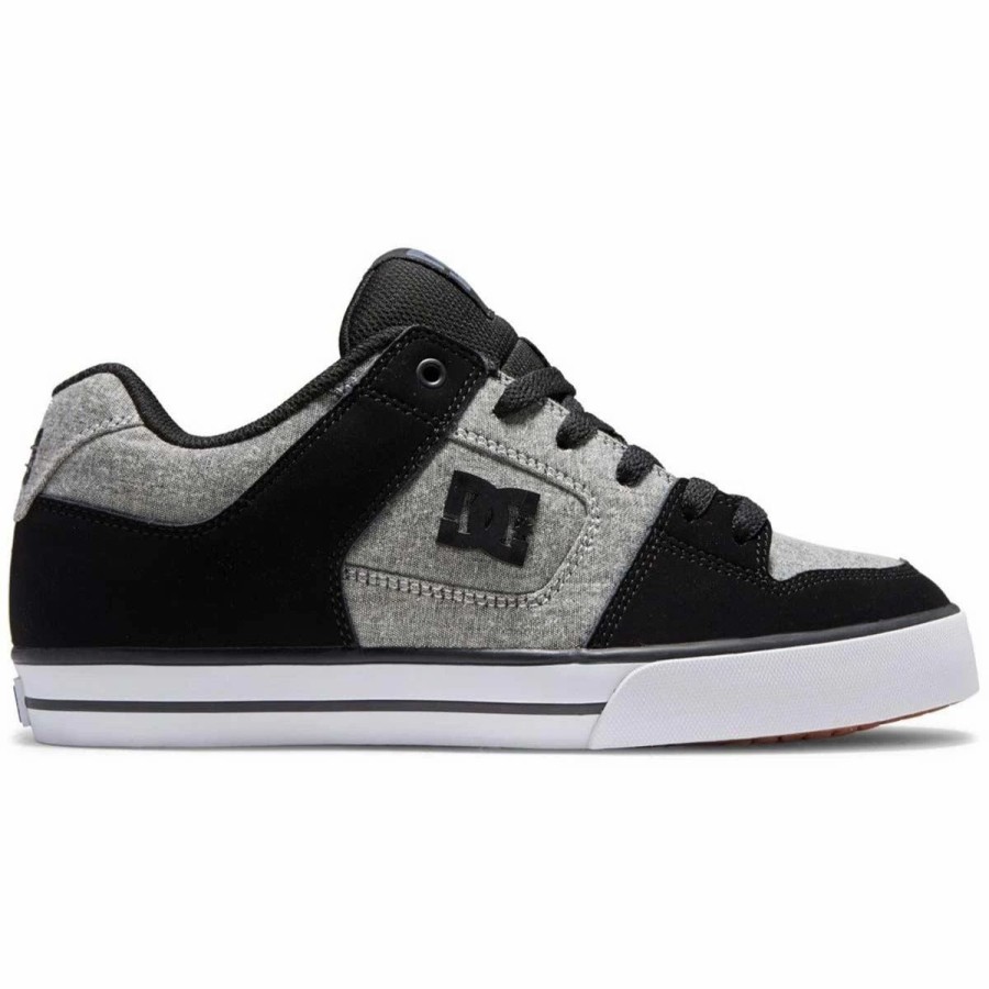 Shoes * | Dc Pure Skate Shoes, Dark Grey/Battleship